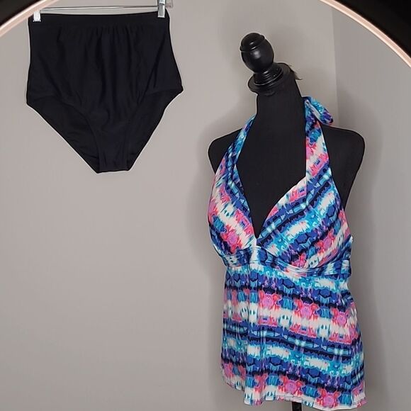Cole of California swimwear top sz XL, bottom sz L NWOT - Picture 1 of 11